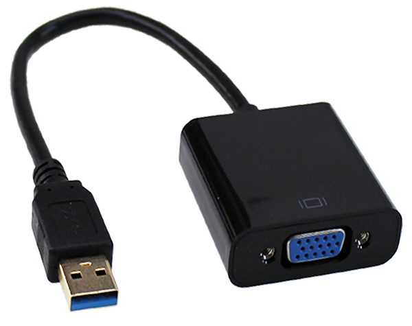 Адаптер - переходник USB3.0 - VGA, черный